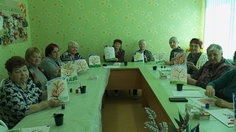 Рисование ватными палочками