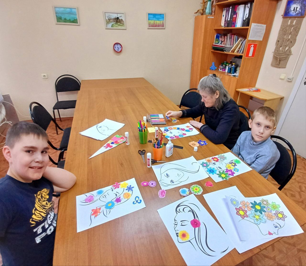 Занятие в кружке 