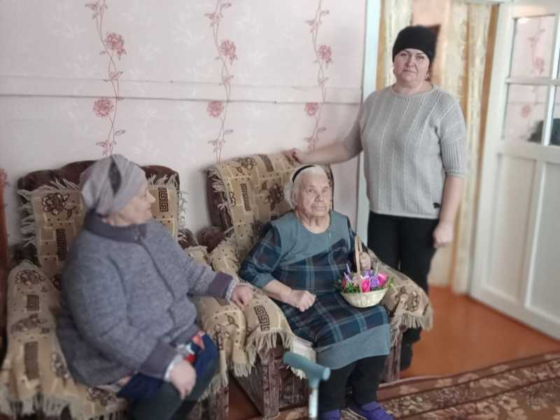 16 января Карпова Александра Ивановна отметила свой 90 летний юбилей